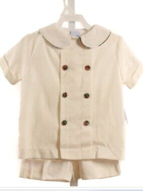 NEW BAILEY BOYS WHITE CORDUROY 2-PIECE DRESSY OUTFIT Dressy Short Set 2T plaid
